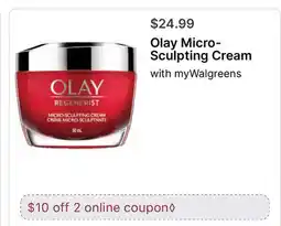 Walgreens Olay Micro-Sculpting Cream offer