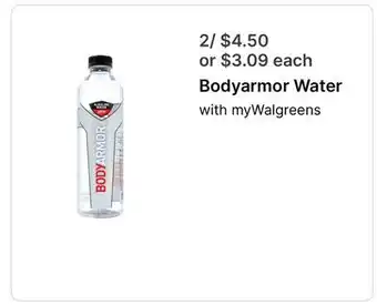 Walgreens Bodyarmor Water offer