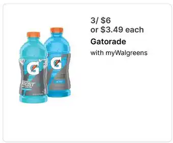 Walgreens Gatorade offer