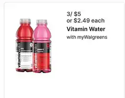 Walgreens Vitamin Water offer