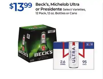 Rite Aid Beck's, Michelob Ultra or Presidente offer