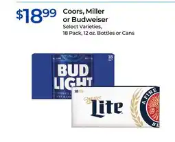 Rite Aid Coors, Miller or Budweiser offer