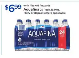 Rite Aid Aquafina offer