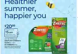 Rite Aid Adult and Children's Zyrtec 24 - 30 ct. or Children's 8 oz offer