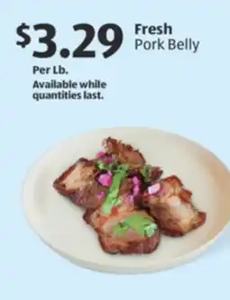 Aldi Fresh Pork Belly offer