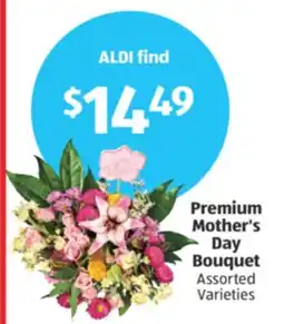 Aldi Premium Mother's Day Bouquet offer