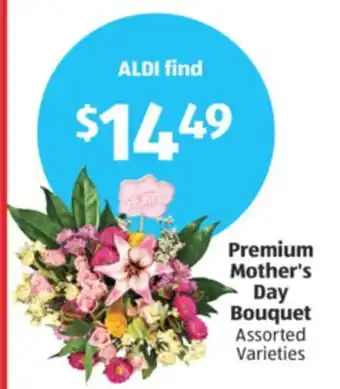 Aldi Premium Mother's Day Bouquet offer