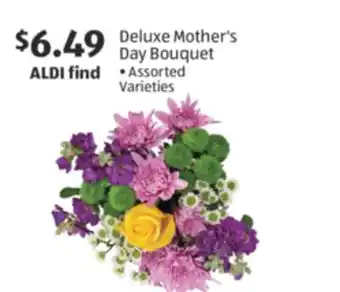 Aldi Deluxe Mother's Day Bouquet offer