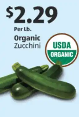 Aldi Organic Zucchini offer