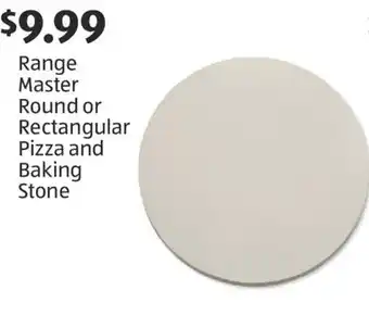 Aldi Range Master Round or Rectangular Pizza and Baking Stone offer