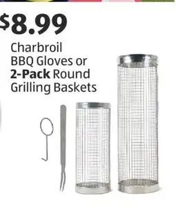 Aldi Charbroil BBQ Gloves or 2-Pack Round Grilling Baskets offer