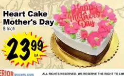 Superior Grocers Heart Cake Mother's Day offer