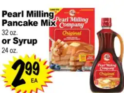 Superior Grocers Pearl Milling Pancake Mix 32 oz. or Syrup 24 oz offer