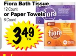 Superior Grocers Fiora Bath Tissue, 12 Count 12 Count or Paper Towels or Paper Towels, 6 Count offer