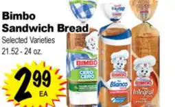 Superior Grocers Bimbo Sandwich Bread offer
