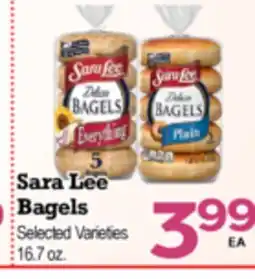 Superior Grocers Sara Lee Bagels offer
