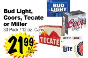 Superior Grocers Bud Light, Coors, Tecate or Miller offer
