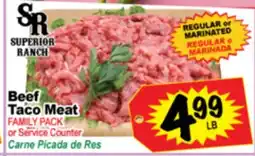 Superior Grocers Beef Taco Meat offer