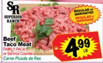 Superior Grocers Beef Taco Meat offer
