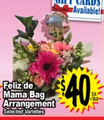 Superior Grocers Feliz de Mama Bag Arrangement offer