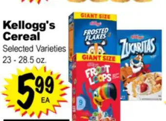 Superior Grocers Kellogg's Cereal offer