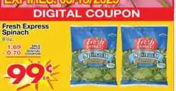Superior Grocers Fresh Express Spinach offer