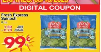 Superior Grocers Fresh Express Spinach offer