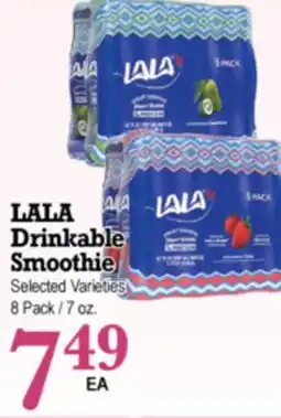 Superior Grocers LALA Drinkable Drinkable Smoothie offer