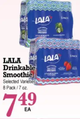 Superior Grocers LALA Drinkable Drinkable Smoothie offer