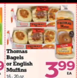 Superior Grocers Thomas Bagels English or English Muffins offer