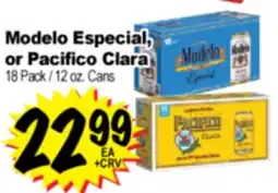 Superior Grocers Modelo Especial, or Pacifico Clara offer