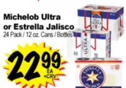 Superior Grocers Michelob Ultra or Estrella Jalisco offer