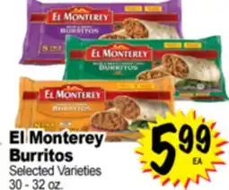 Superior Grocers El Monterey Burritos offer