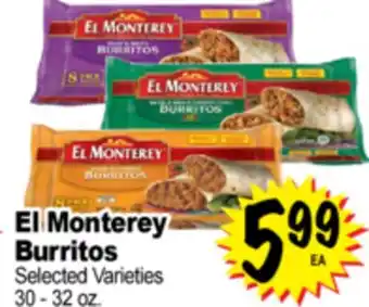 Superior Grocers El Monterey Burritos offer