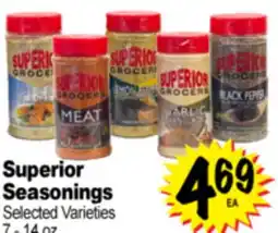 Superior Grocers Superior Seasonings offer
