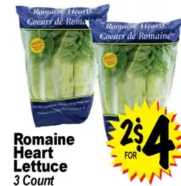 Superior Grocers Romaine Heart Lettuce offer