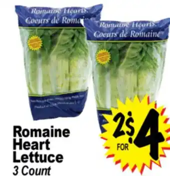 Superior Grocers Romaine Heart Lettuce offer