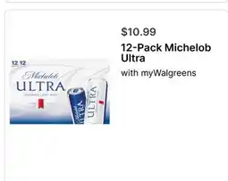 Walgreens 12-Pack Michelob Ultra offer