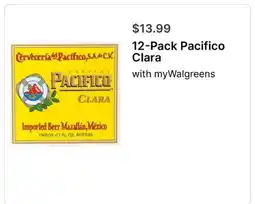 Walgreens 12-Pack Pacifico Clara offer