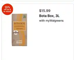 Walgreens Bota Box, 3L offer