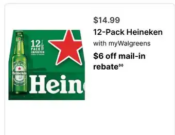 Walgreens 12-Pack Heineken offer