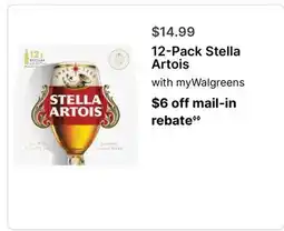 Walgreens 12-Pack Stella Artois offer