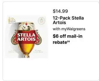 Walgreens 12-Pack Stella Artois offer