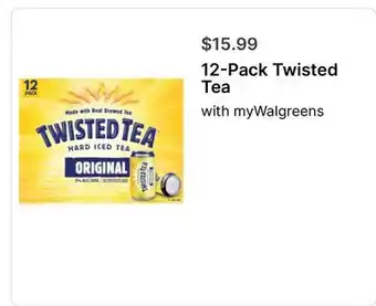 Walgreens 12-Pack Twisted Tea offer