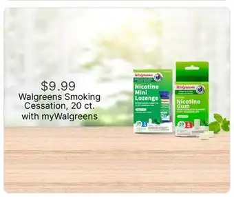 Walgreens Walgreens Smoking Cessation, 20 ct offer