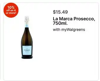Walgreens La Marca Prosecco, 750ml offer