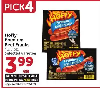 Vons Hoffy Premium Beef Franks offer