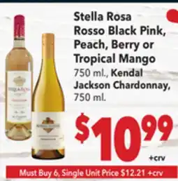 Vallarta Supermarkets Stella Rosa Rosso Black Pink offer