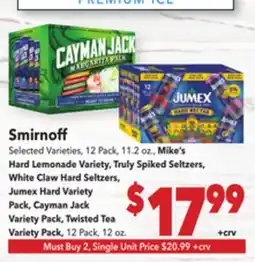 Vallarta Supermarkets Smirnoff offer