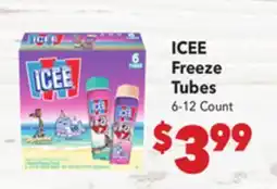 Vallarta Supermarkets ICEE Freeze Tubes offer